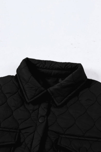 Snap Down Collared Winter Coat